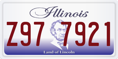 IL license plate Z977921