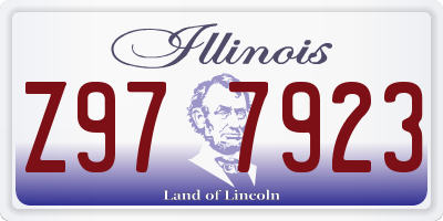 IL license plate Z977923