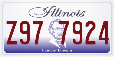 IL license plate Z977924