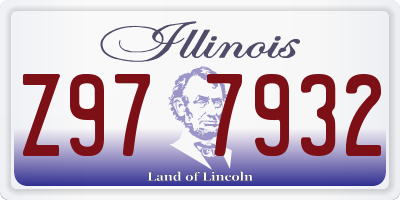 IL license plate Z977932