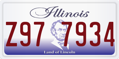 IL license plate Z977934