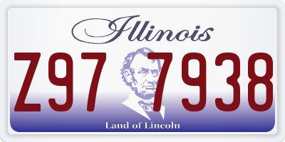 IL license plate Z977938