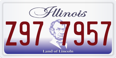 IL license plate Z977957