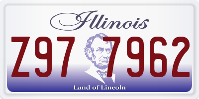 IL license plate Z977962