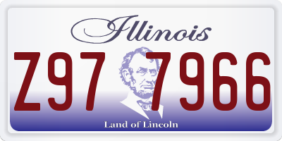 IL license plate Z977966
