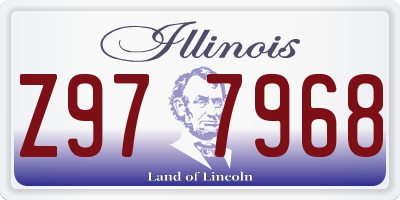 IL license plate Z977968