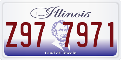 IL license plate Z977971