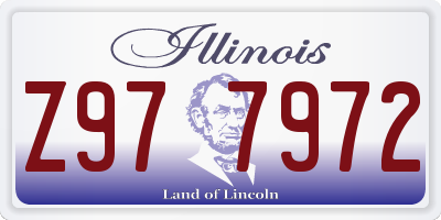 IL license plate Z977972
