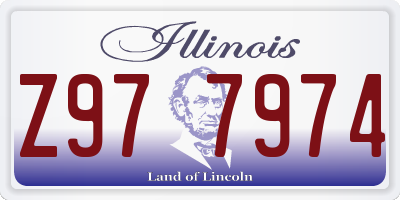 IL license plate Z977974