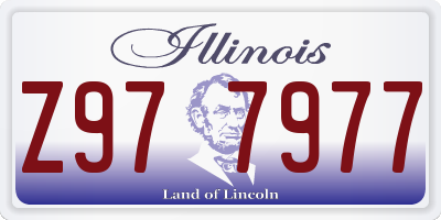 IL license plate Z977977