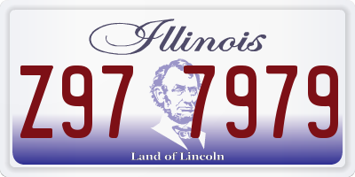 IL license plate Z977979