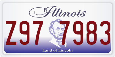 IL license plate Z977983