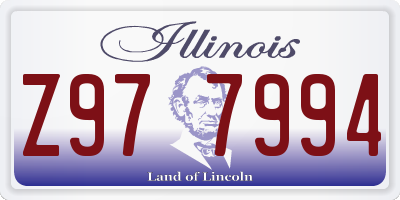 IL license plate Z977994