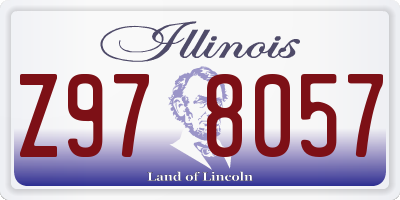 IL license plate Z978057
