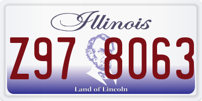 IL license plate Z978063