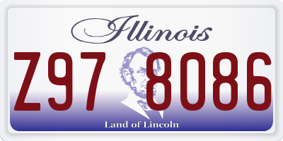 IL license plate Z978086