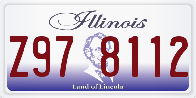 IL license plate Z978112