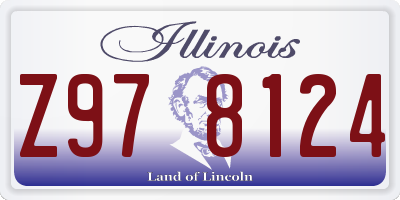 IL license plate Z978124