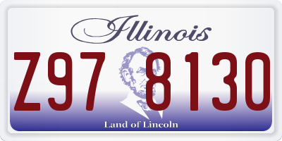 IL license plate Z978130
