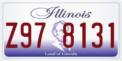 IL license plate Z978131