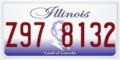 IL license plate Z978132
