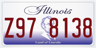 IL license plate Z978138