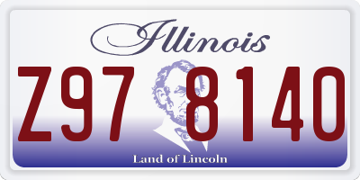IL license plate Z978140