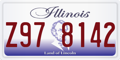 IL license plate Z978142