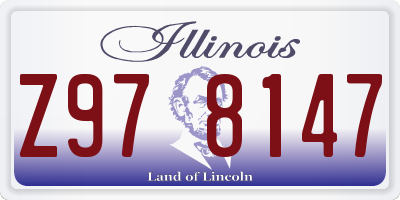 IL license plate Z978147
