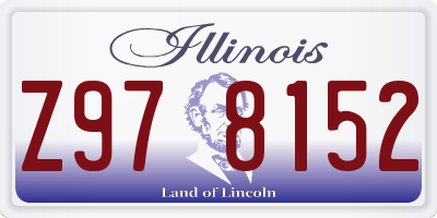 IL license plate Z978152