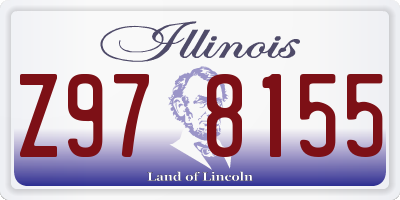 IL license plate Z978155