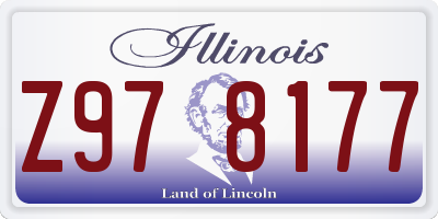 IL license plate Z978177