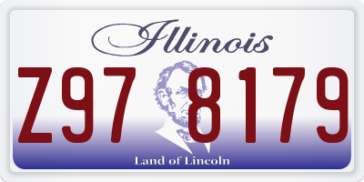 IL license plate Z978179