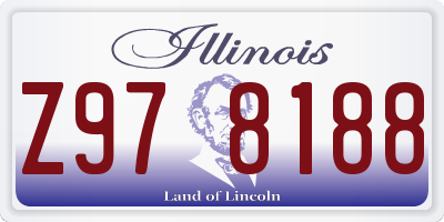 IL license plate Z978188