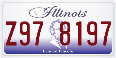 IL license plate Z978197
