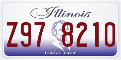 IL license plate Z978210