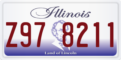 IL license plate Z978211