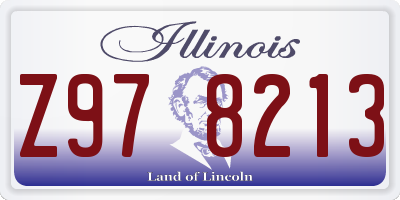 IL license plate Z978213