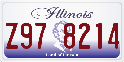 IL license plate Z978214