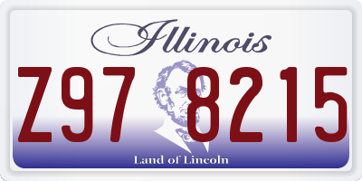 IL license plate Z978215