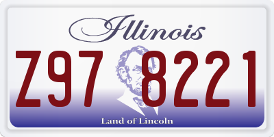 IL license plate Z978221