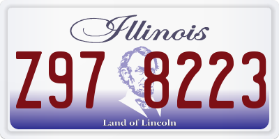 IL license plate Z978223