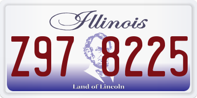 IL license plate Z978225
