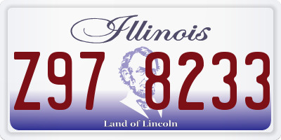 IL license plate Z978233