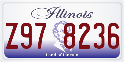 IL license plate Z978236
