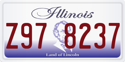 IL license plate Z978237