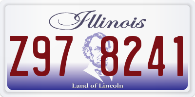 IL license plate Z978241