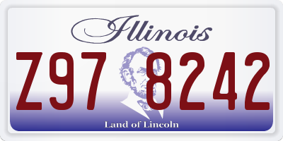 IL license plate Z978242