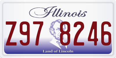 IL license plate Z978246