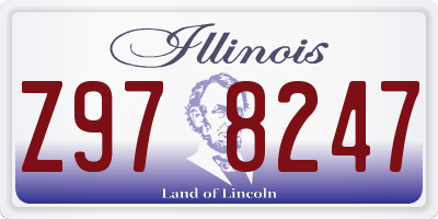 IL license plate Z978247